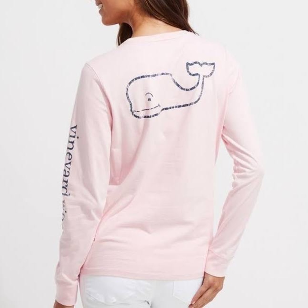 Vineyard Vines Vintage Whale Long Sleeve Tee